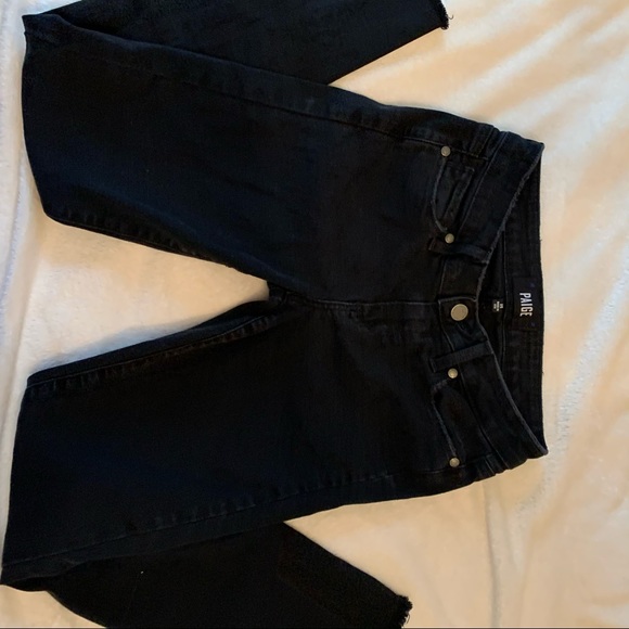 Verdugo Ankle Uneven Hem jeans Vintage Black PAIGE - Picture 14 of 14